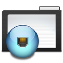 Dark Folder Network icon